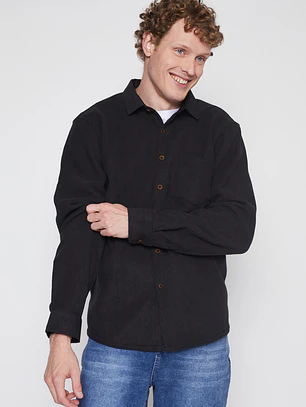 Camisa Cotele Liso Hombre Gris Familyshop