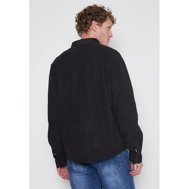 Camisa Cotele Liso Hombre Gris Familyshop 2