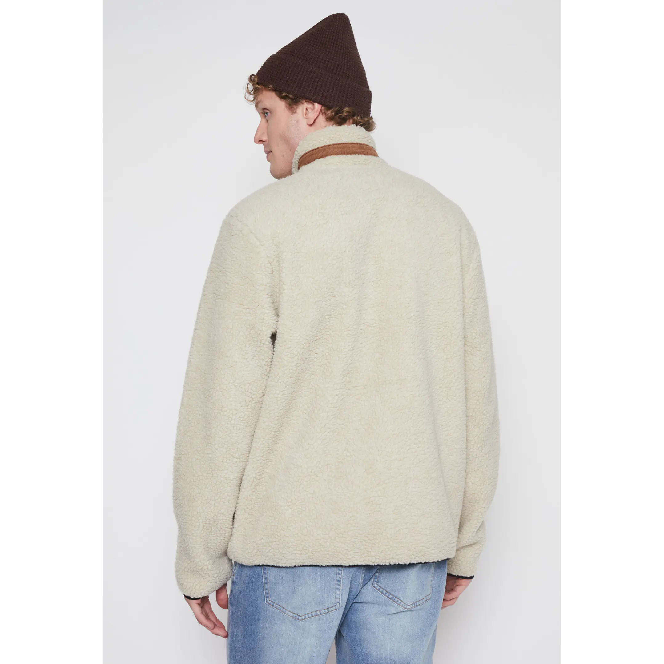 Chaqueta Peludo Hombre Crudo Familyshop 3