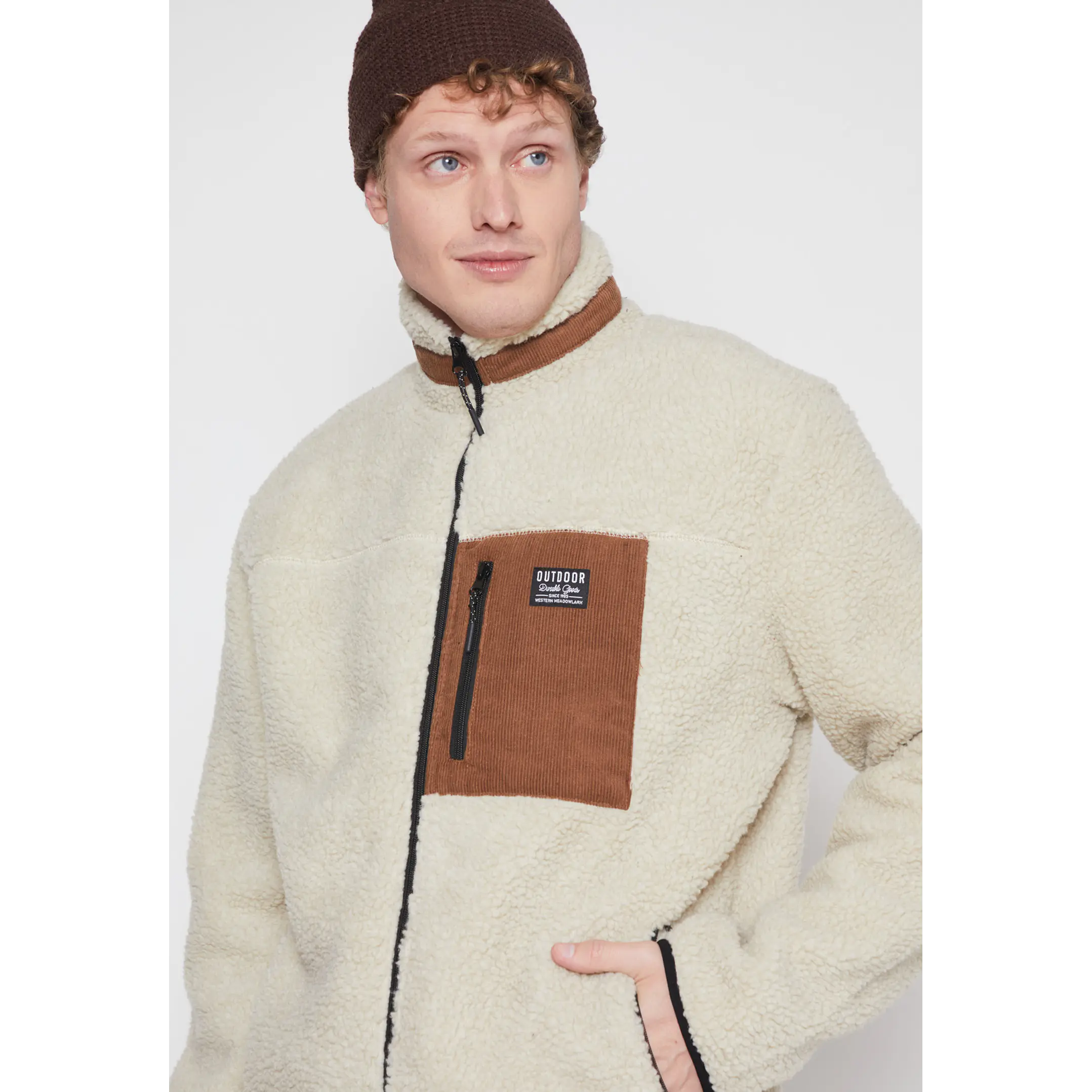 Chaqueta Peludo Hombre Crudo Familyshop 4