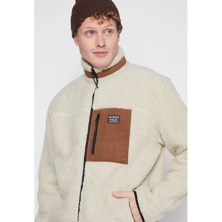 Chaqueta Peludo Hombre Crudo Familyshop 4