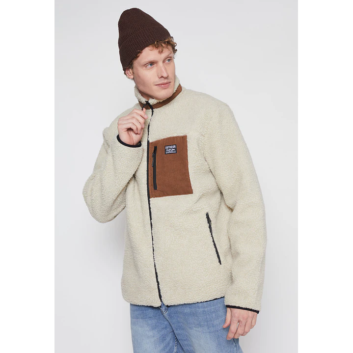 Chaqueta Peludo Hombre Crudo Familyshop 1