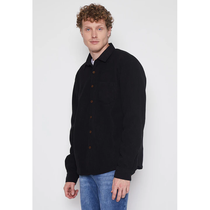 Camisa Cotele Hombre Negro Familyshop 1