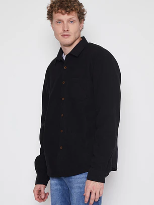 Camisa Cotele Hombre Negro Familyshop