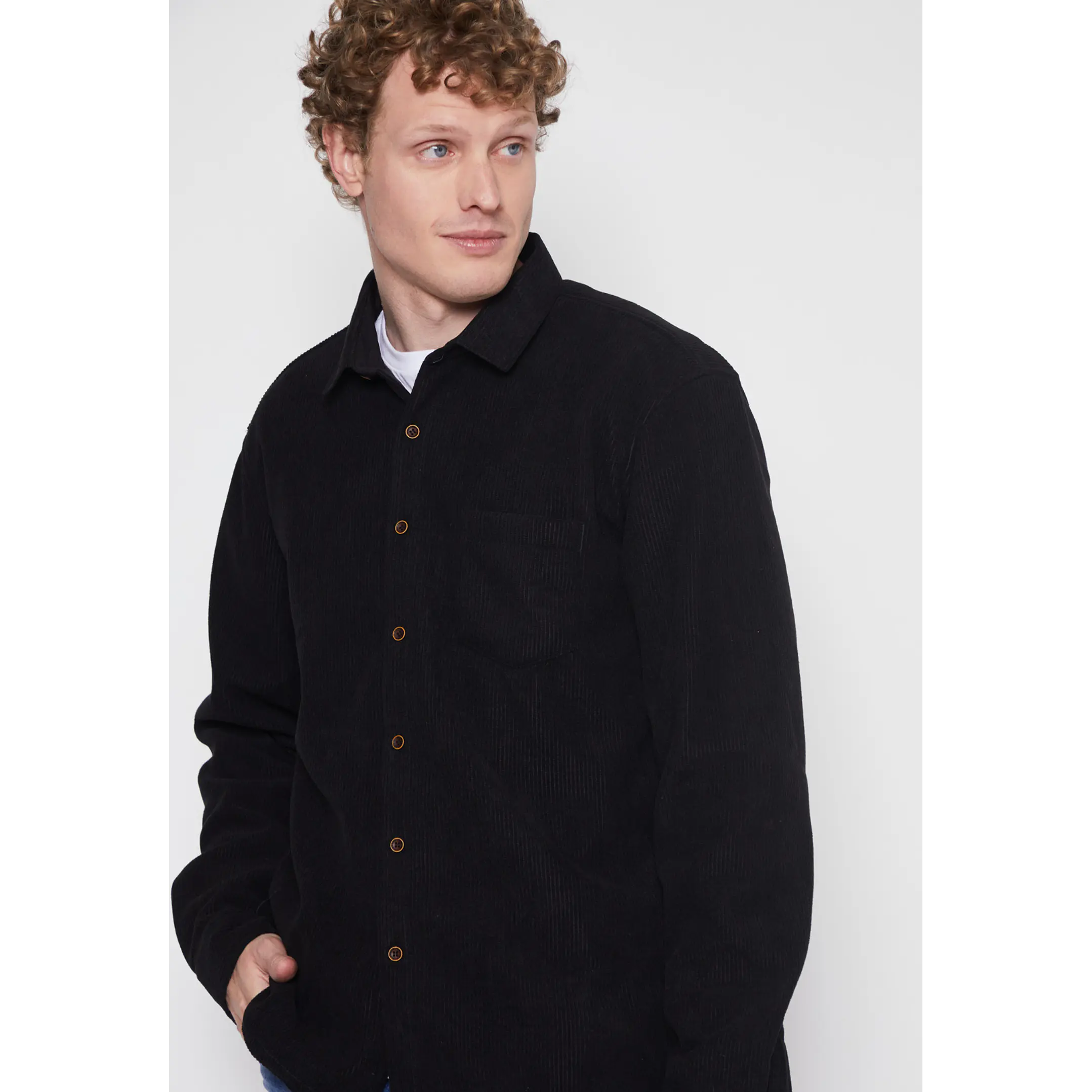 Camisa Cotele Hombre Negro Familyshop 3