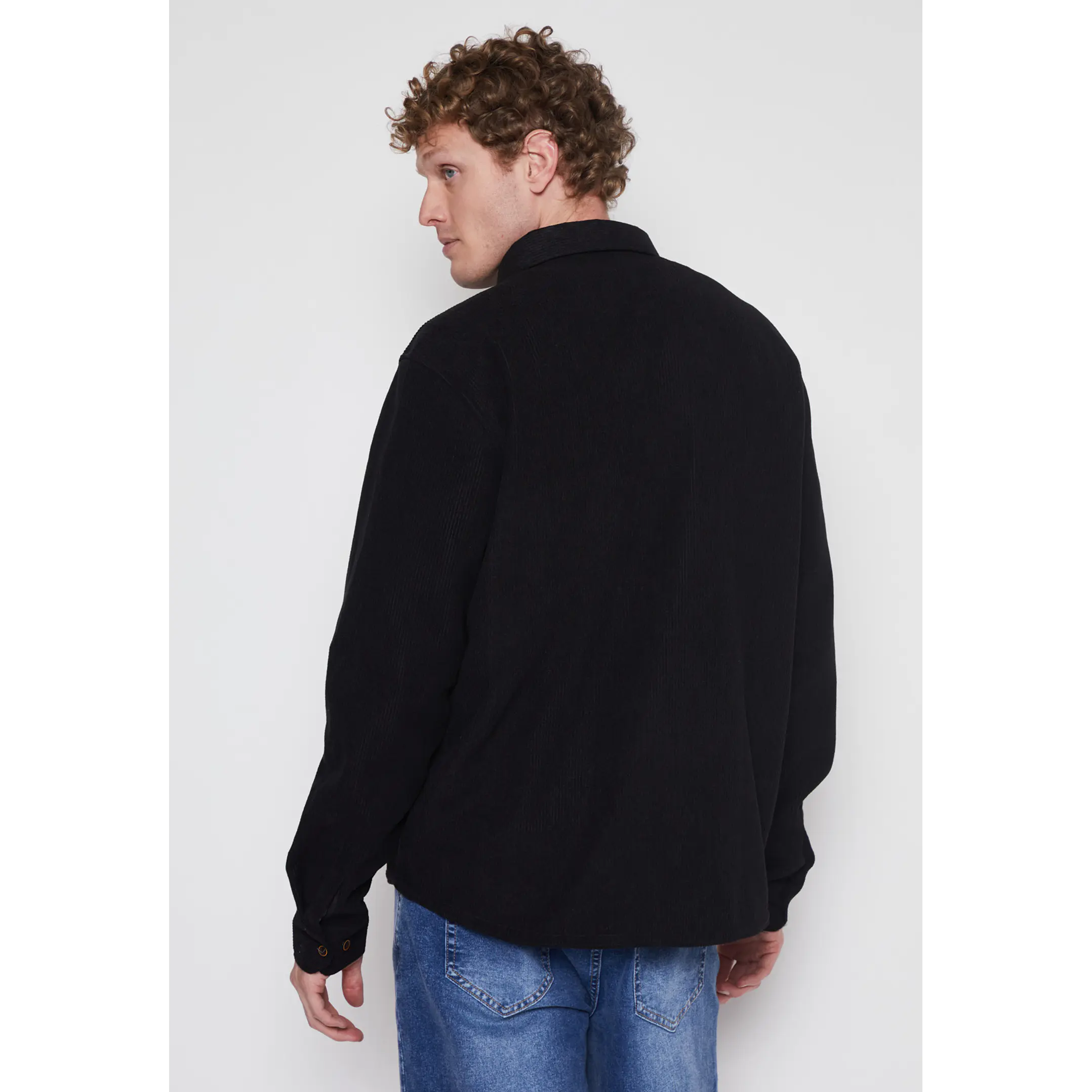 Camisa Cotele Hombre Negro Familyshop 2