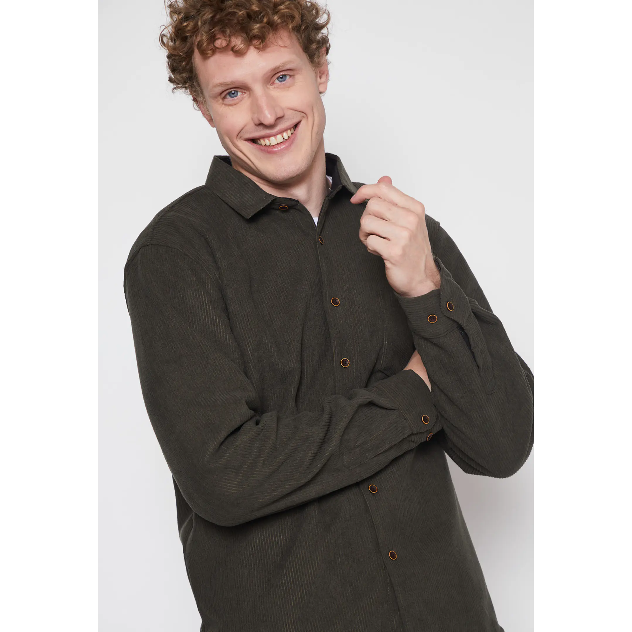 Camisa Cotele Hombre Verde Familyshop 3