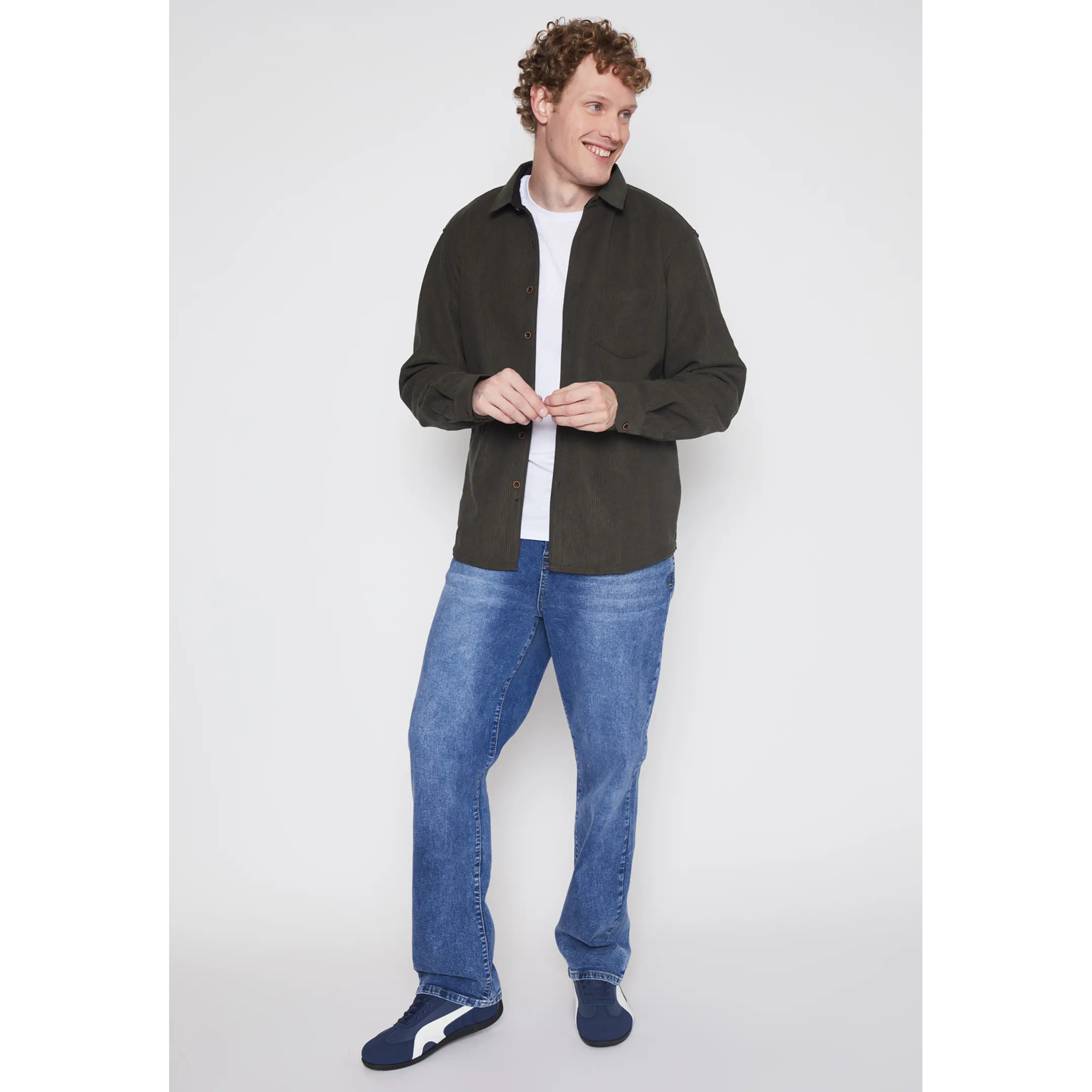 Camisa Cotele Hombre Verde Familyshop 4