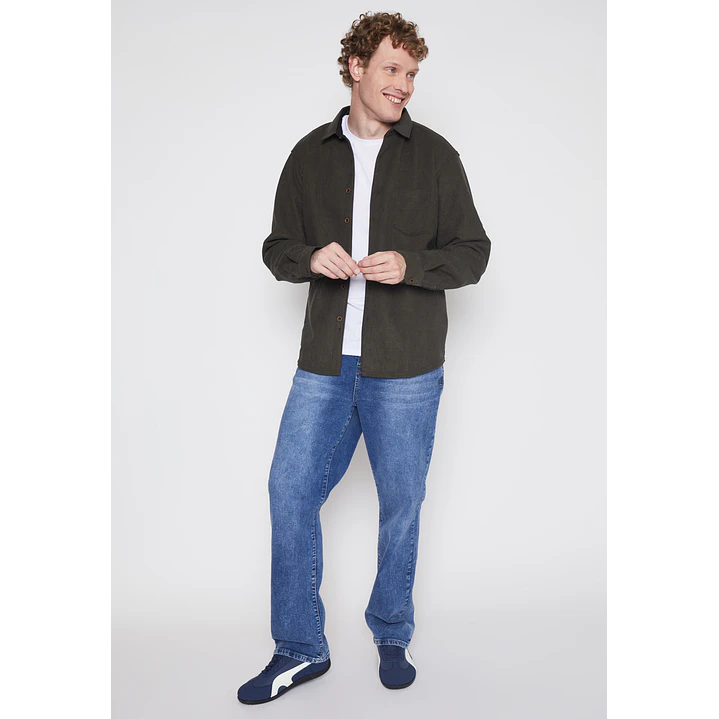 Camisa Cotele Hombre Verde Familyshop 4