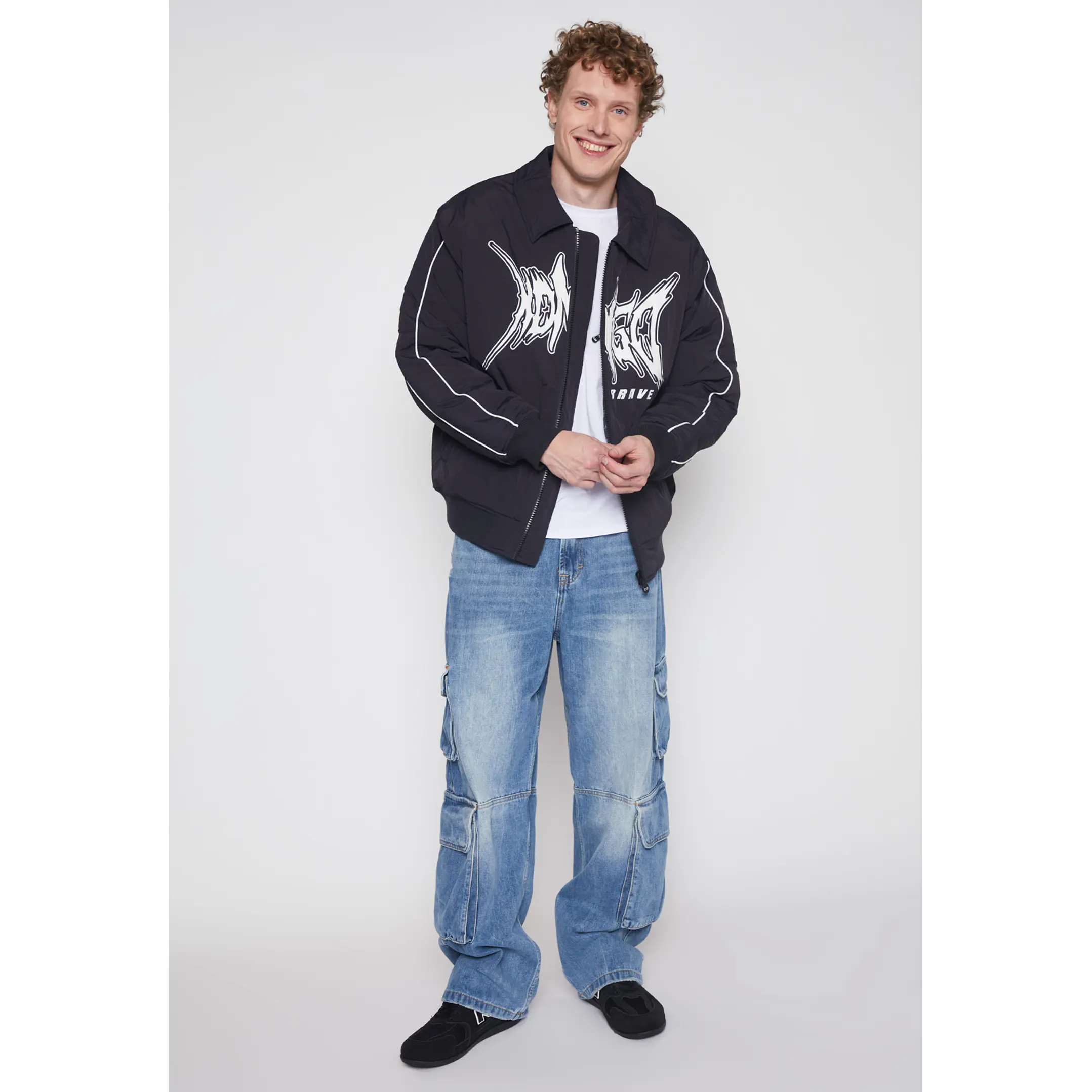 Jeans Cargo Corte Hombre Azul Familyshop 2
