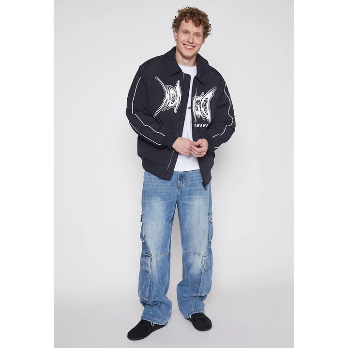 Jeans Cargo Corte Hombre Azul Familyshop 2
