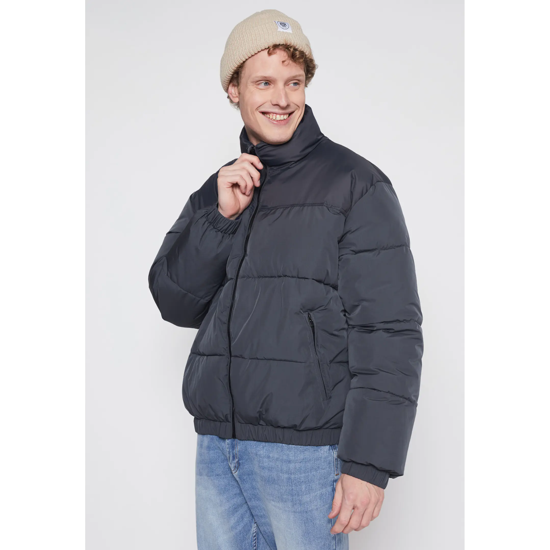 Parka Bicolor Hombre Gris Familyshop 1