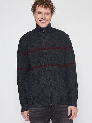 Chaleco Bloques Hombre Gris Familyshop