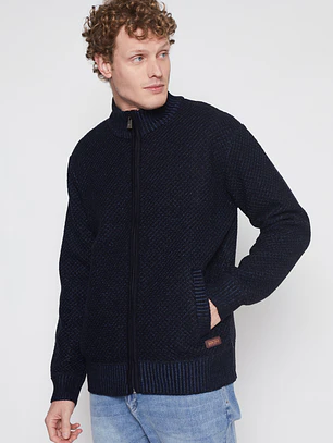 Chaleco Texturado Hombre Azul Familyshop