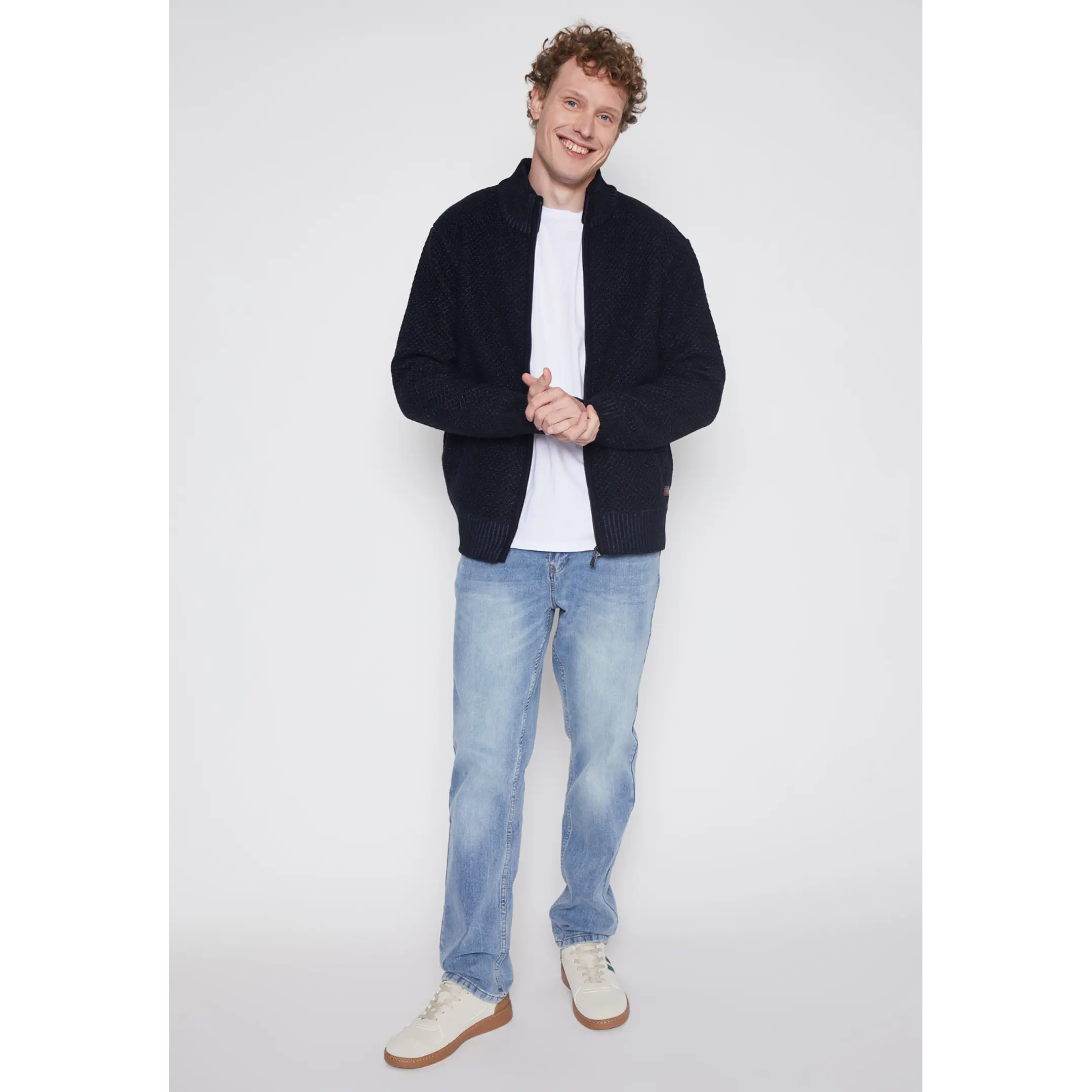 Chaleco Texturado Hombre Azul Familyshop 4