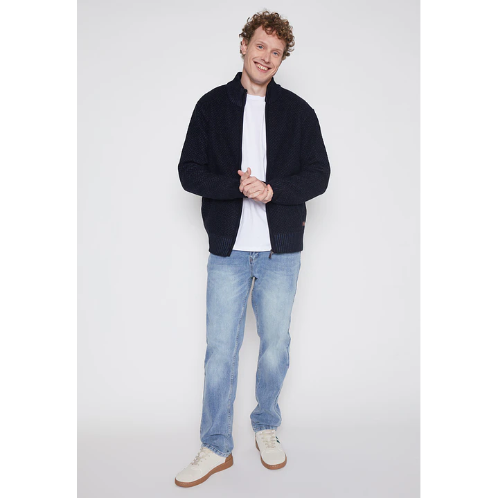 Chaleco Texturado Hombre Azul Familyshop 4