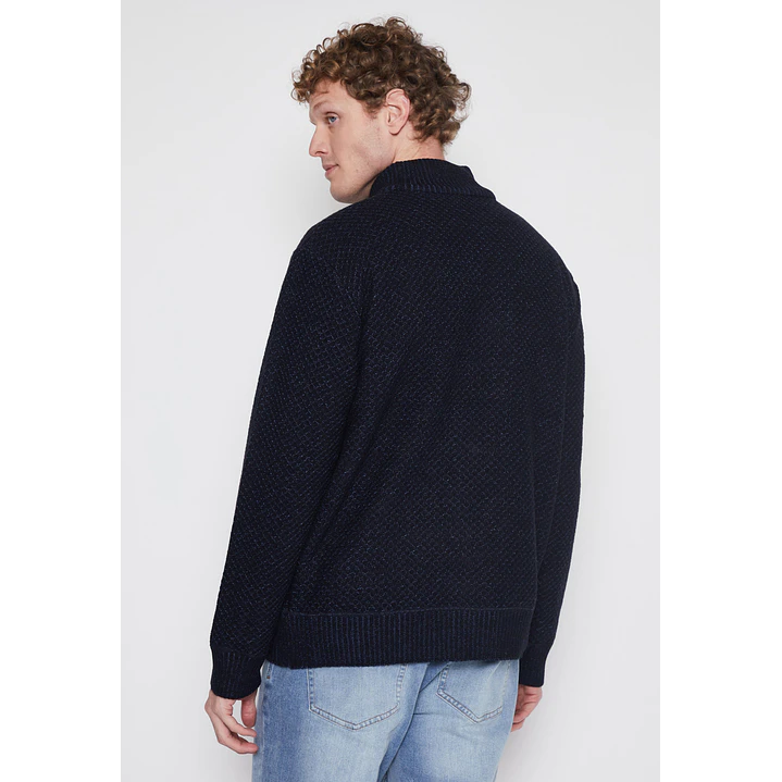 Chaleco Texturado Hombre Azul Familyshop 2