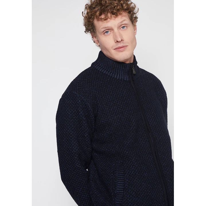 Chaleco Texturado Hombre Azul Familyshop 3