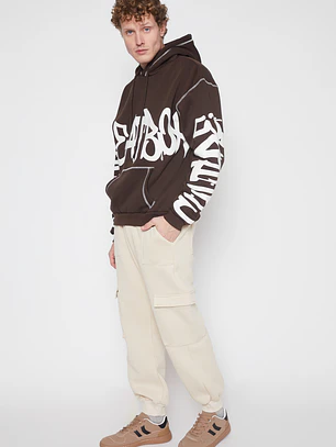 Pantalón Buzo Cargo Hombre Beige Familyshop