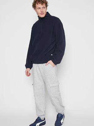 Pantalón Buzo Cargo Hombre Gris Familyshop