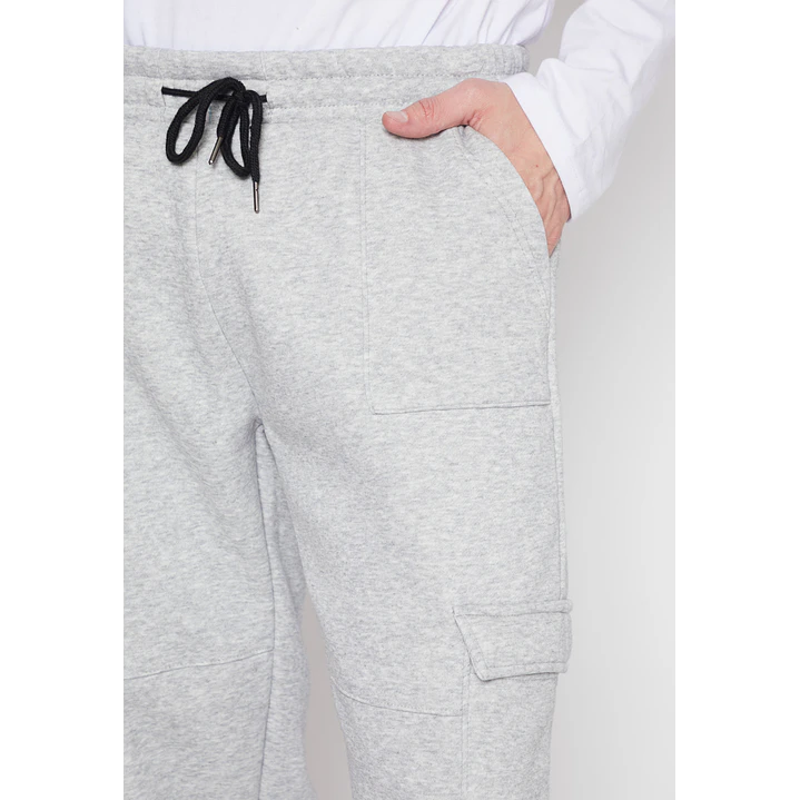 Pantalón Buzo Cargo Hombre Gris Familyshop 4