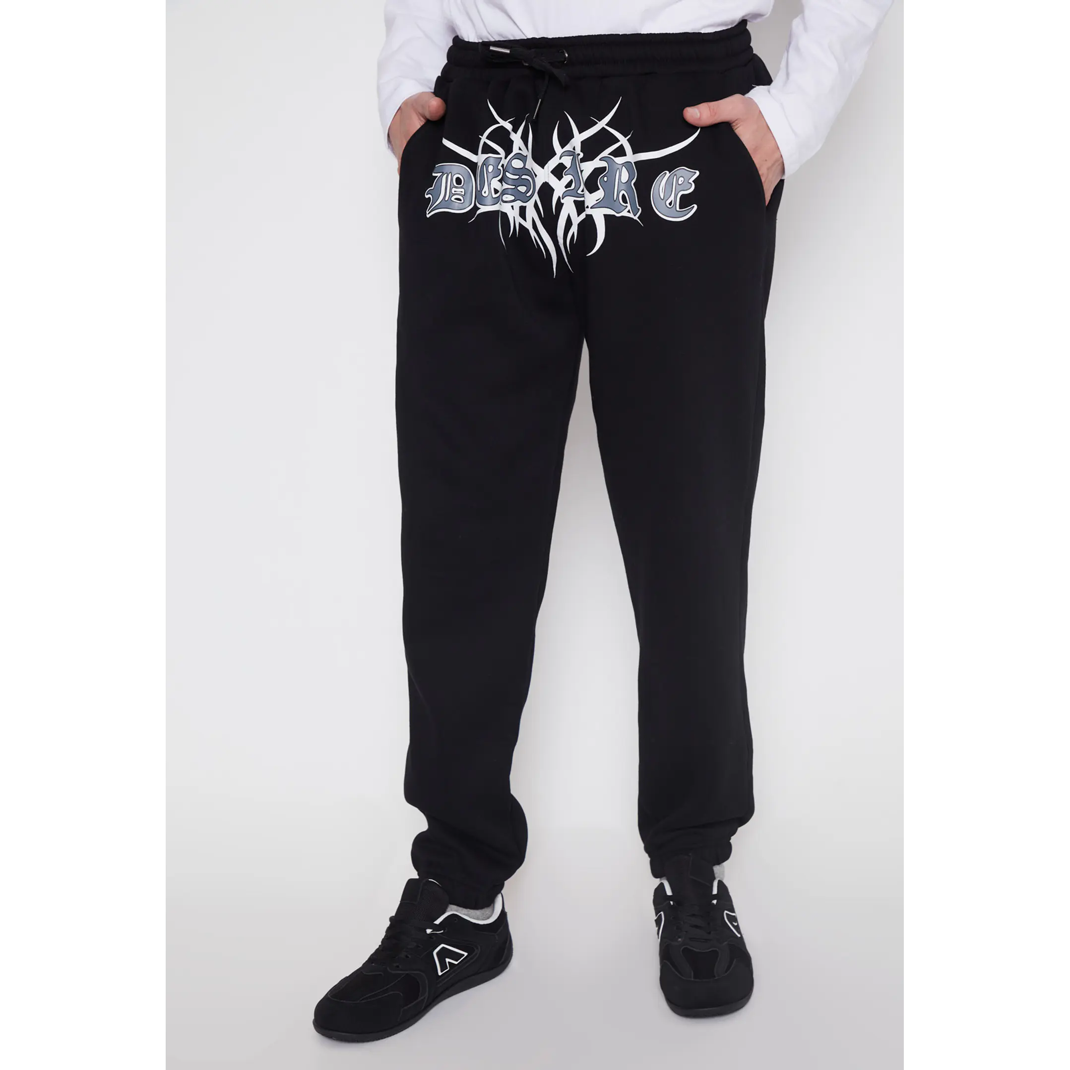 Pantalón Buzo Delantero Moda Hombre Negro Familyshop 1