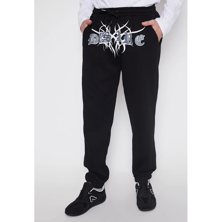 Pantalón Buzo Delantero Moda Hombre Negro Familyshop 1