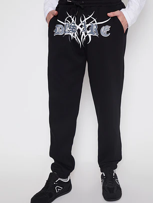 Pantalón Buzo Delantero Moda Hombre Negro Familyshop