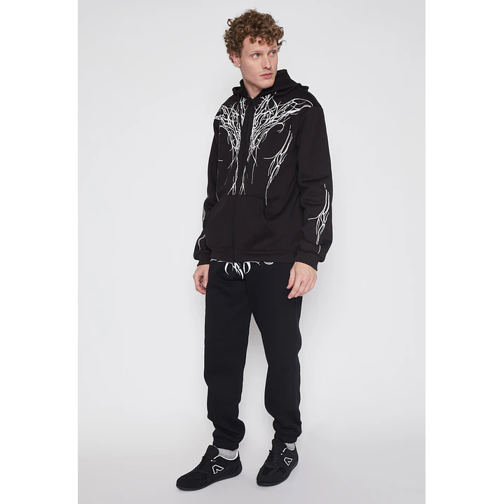 Pantalón Buzo Delantero Moda Hombre Negro Familyshop 2