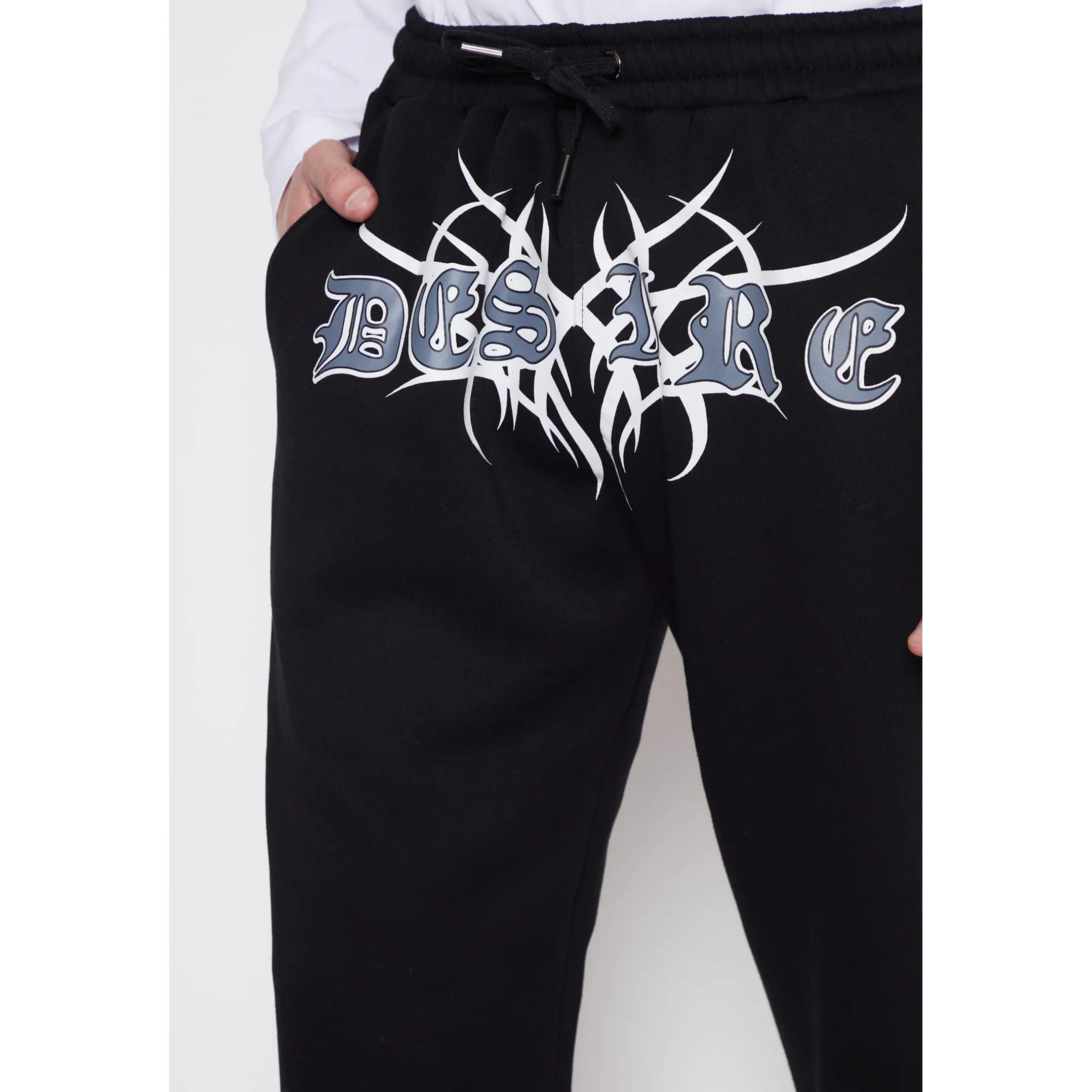 Pantalón Buzo Delantero Moda Hombre Negro Familyshop 4