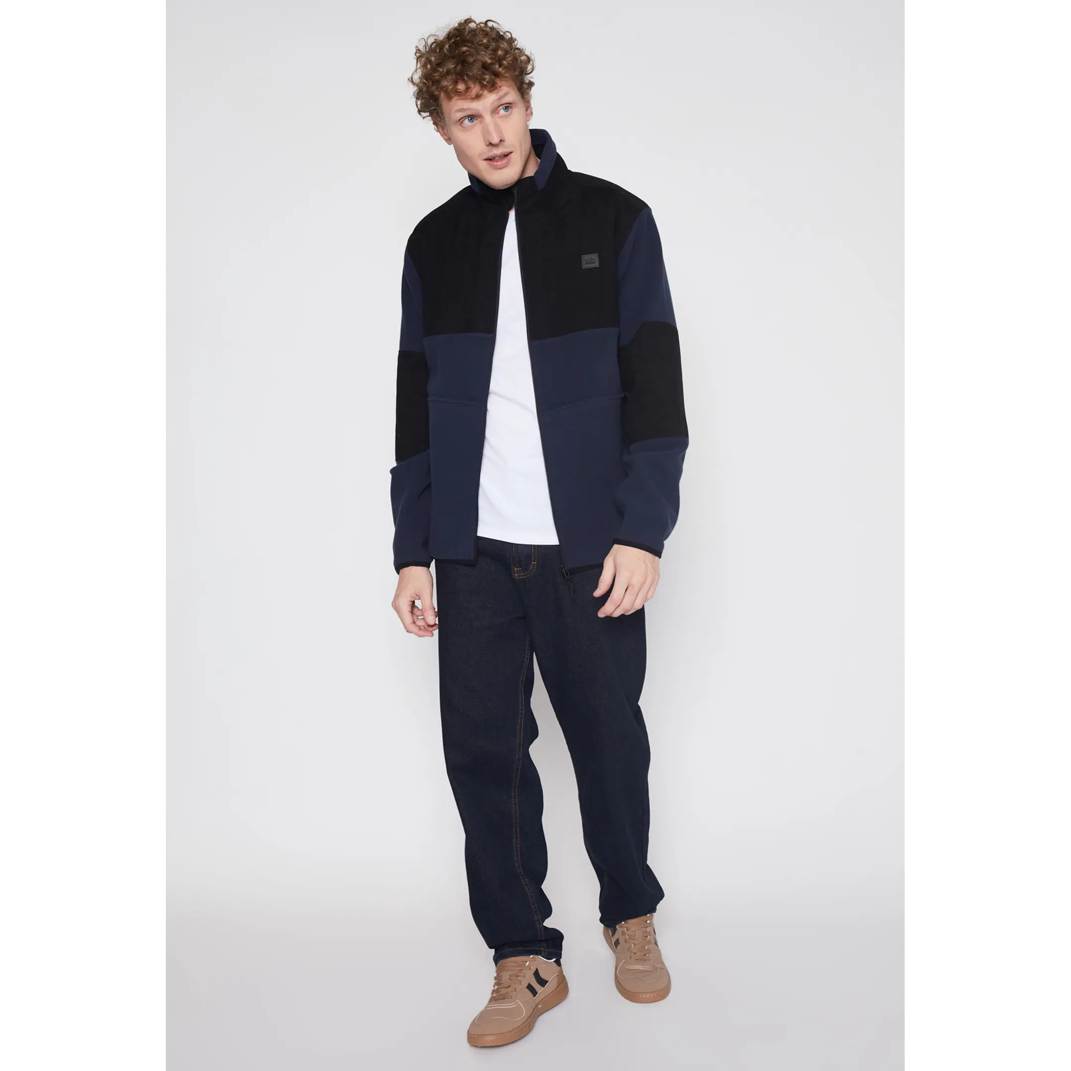 Polar Bicolor Hombre Azul Familyshop 2