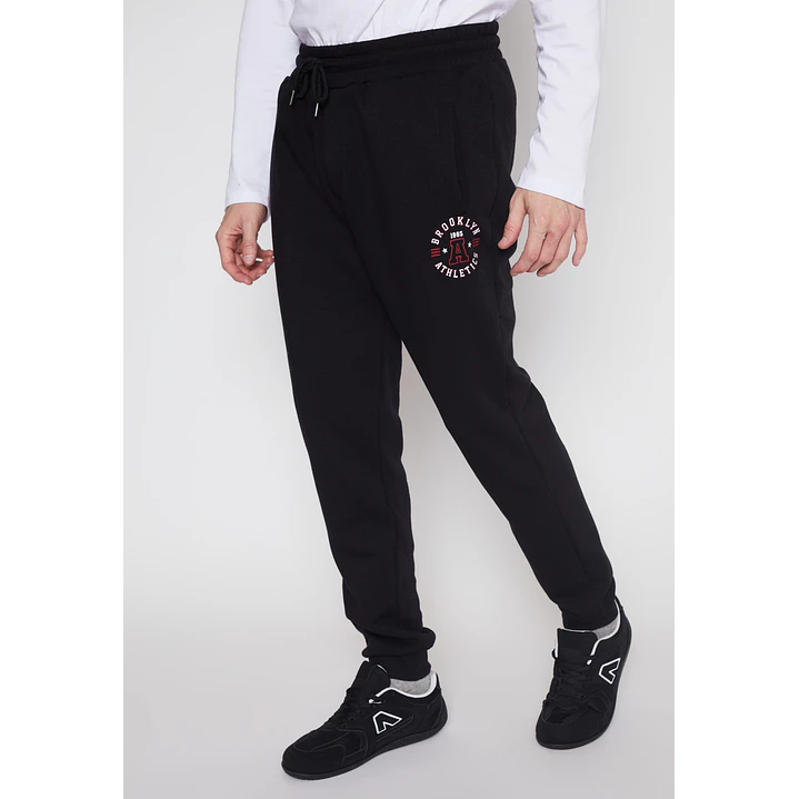Pantalón Buzo College Hombre Negro Familyshop 1