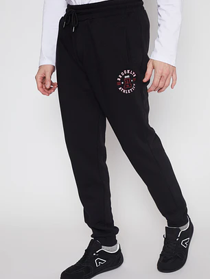 Pantalón Buzo College Hombre Negro Familyshop