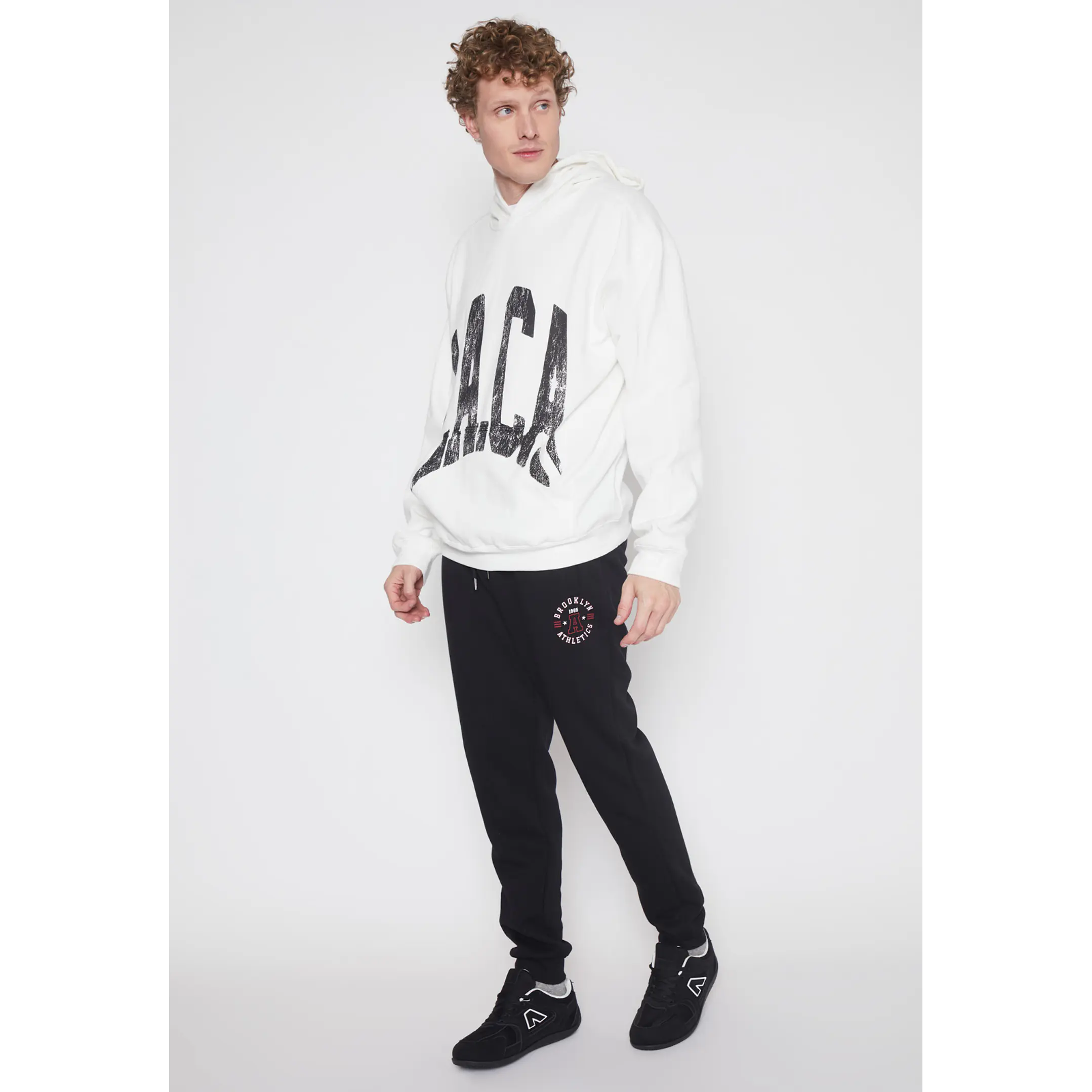 Pantalón Buzo College Hombre Negro Familyshop 4