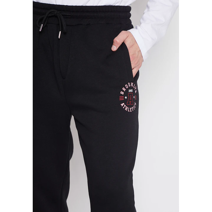 Pantalón Buzo College Hombre Negro Familyshop 3