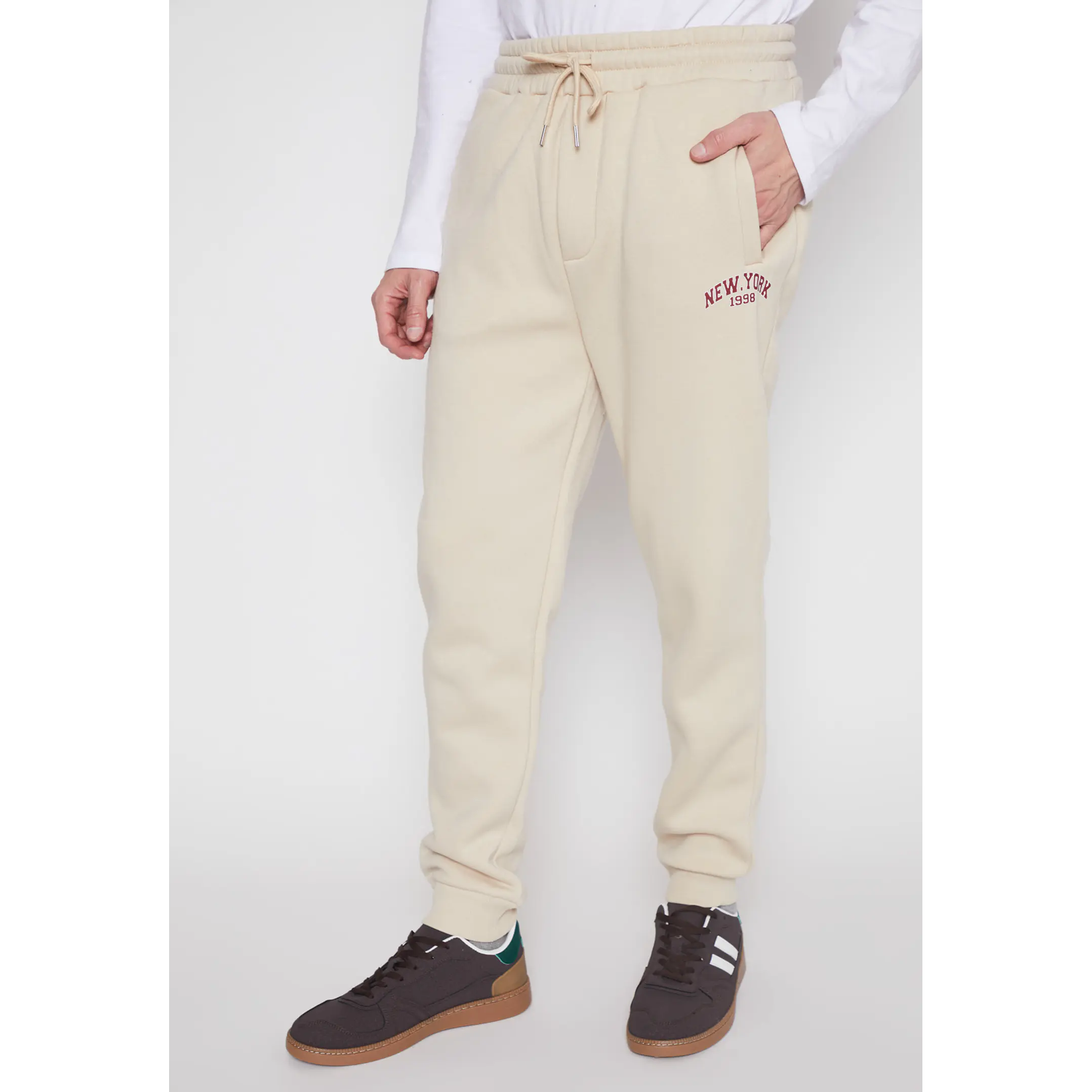 Pantalón Buzo College Hombre Beige Familyshop 1