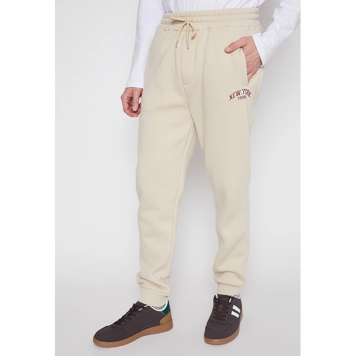 Pantalón Buzo College Hombre Beige Familyshop 1