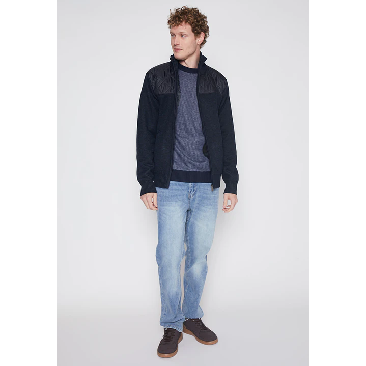 Chaleco Taslan Hombre Azul Familyshop 4