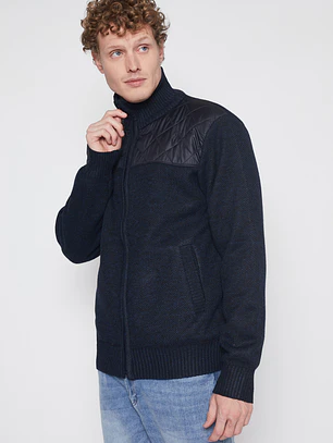 Chaleco Taslan Hombre Azul Familyshop