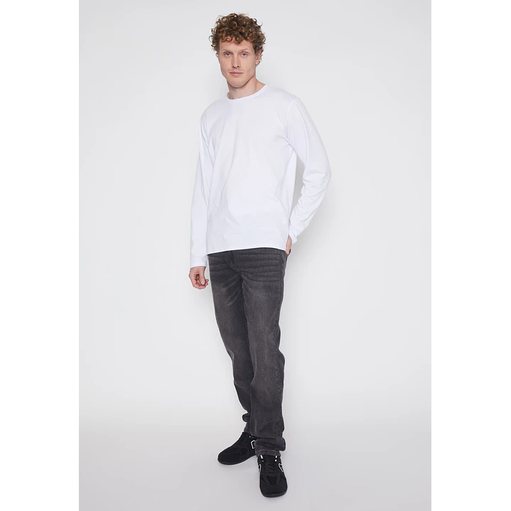 Polera Basic Hombre Blanco Familyshop 2