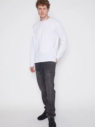 Polera Basic Hombre Blanco Familyshop