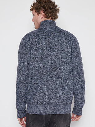 Chaleco Jaspeado Hombre Gris Familyshop