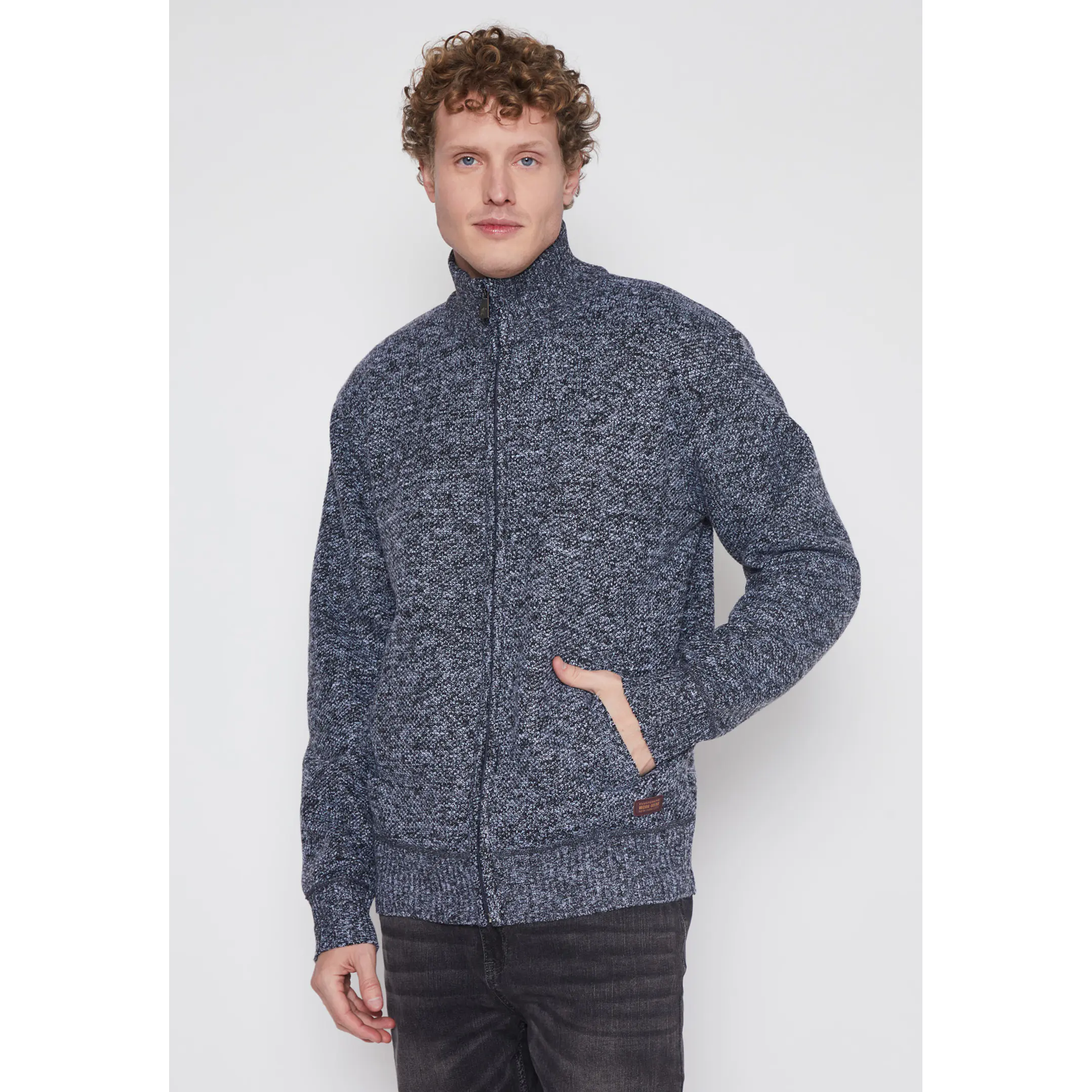 Chaleco Jaspeado Hombre Gris Familyshop 1