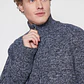 Chaleco Jaspeado Hombre Gris Familyshop - Miniatura 3