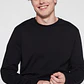 Polera Manga Larga Basic Hombre Negro Familyshop - Miniatura 3