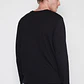 Polera Manga Larga Basic Hombre Negro Familyshop - Miniatura 4
