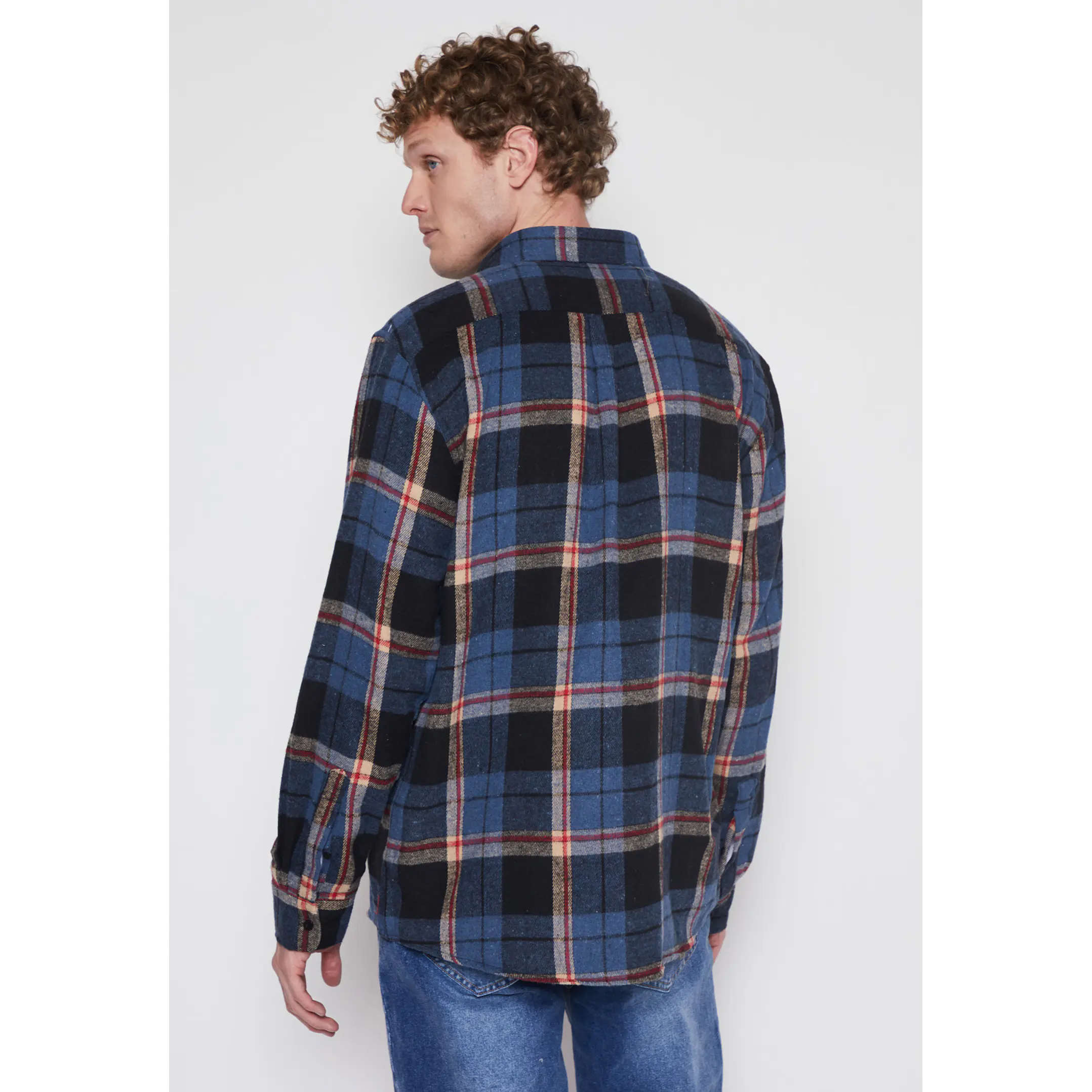 Camisa Franela Hombre Azul Familyshop 2