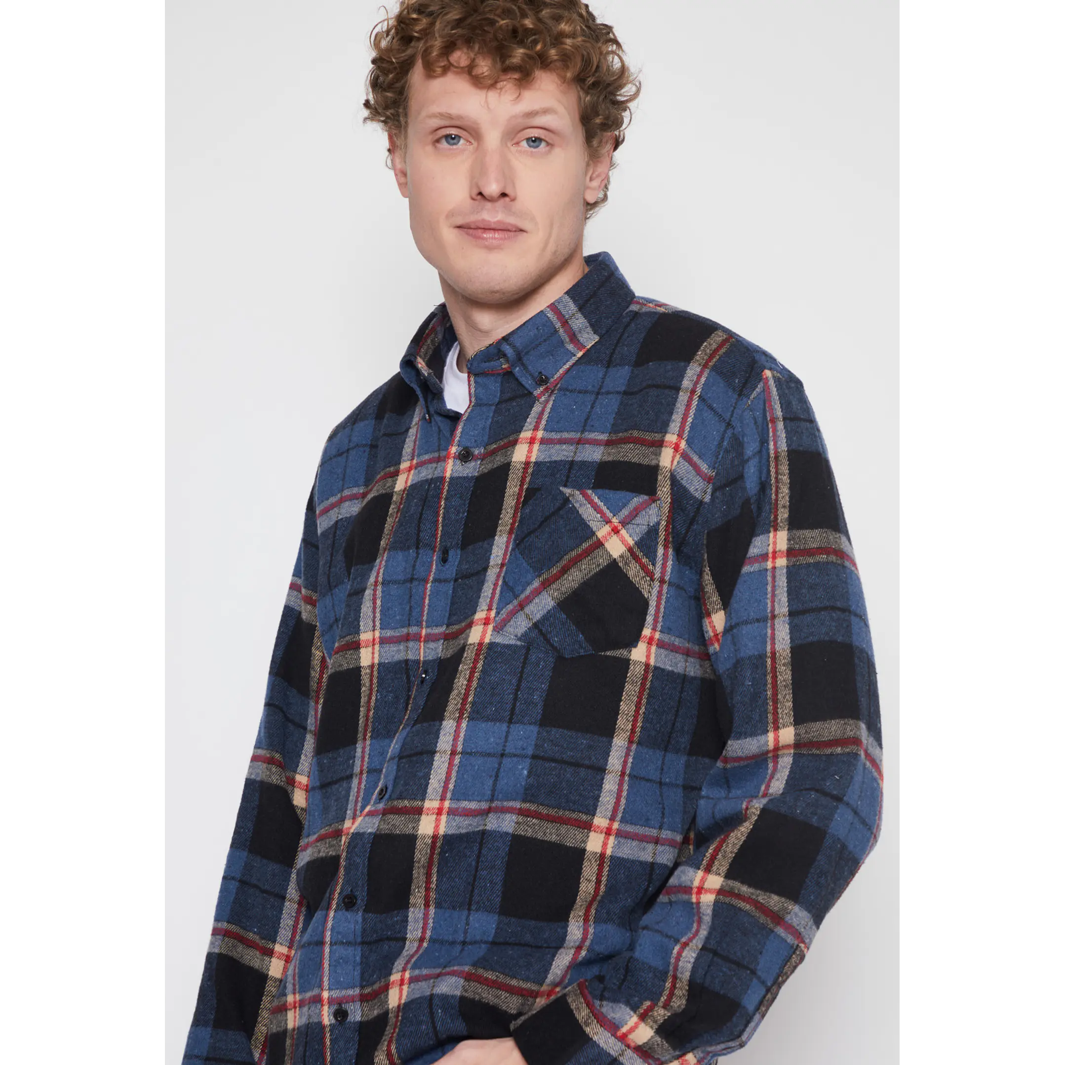 Camisa Franela Hombre Azul Familyshop 3