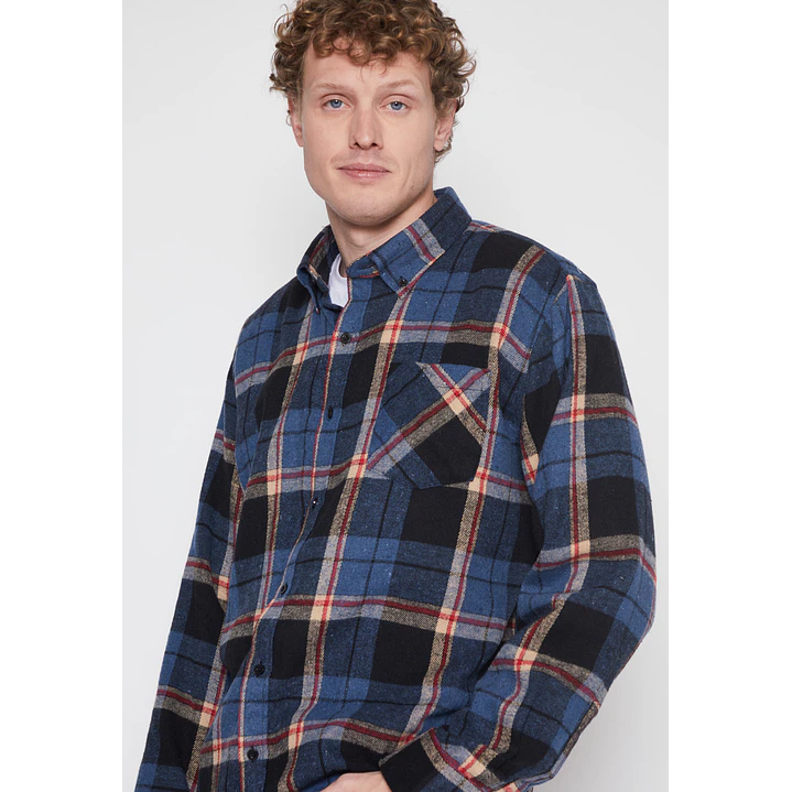 Camisa Franela Hombre Azul Familyshop 3