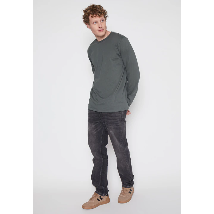 Polera Basic Hombre Verde Familyshop 2